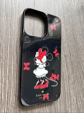 Kate Spade New York Disney Minnie Mouse Bow Liquid Resin iPhone 14 Pro Max Case